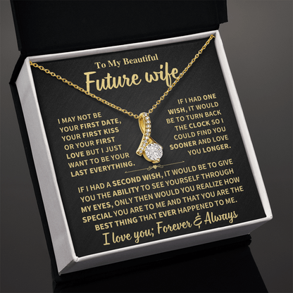 Future Wife Gift "Forever & Always",Alluring Beauty Necklace Jewelry