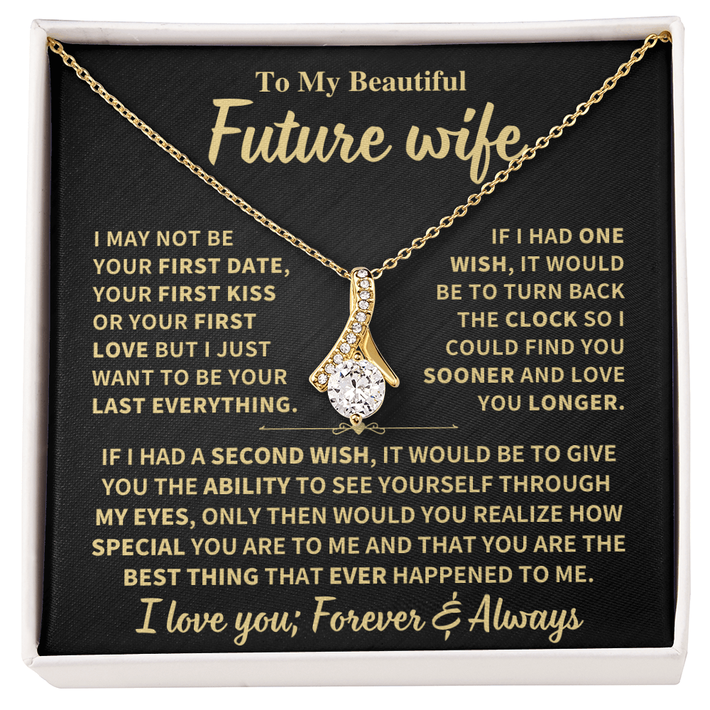 Future Wife Gift "Forever & Always",Alluring Beauty Necklace Jewelry