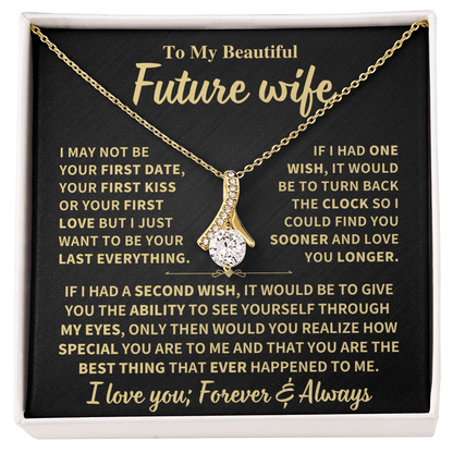 Future Wife Gift "Forever & Always",Alluring Beauty Necklace Jewelry