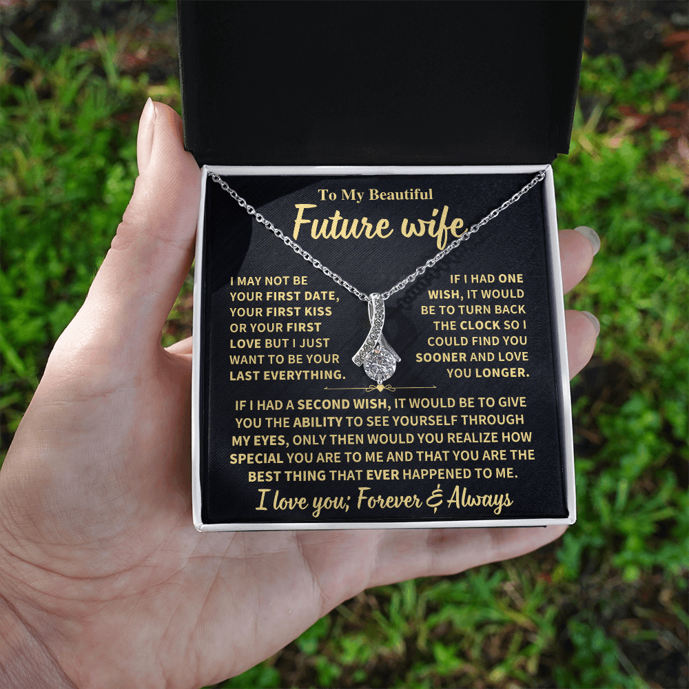 Future Wife Gift "Forever & Always",Alluring Beauty Necklace Jewelry