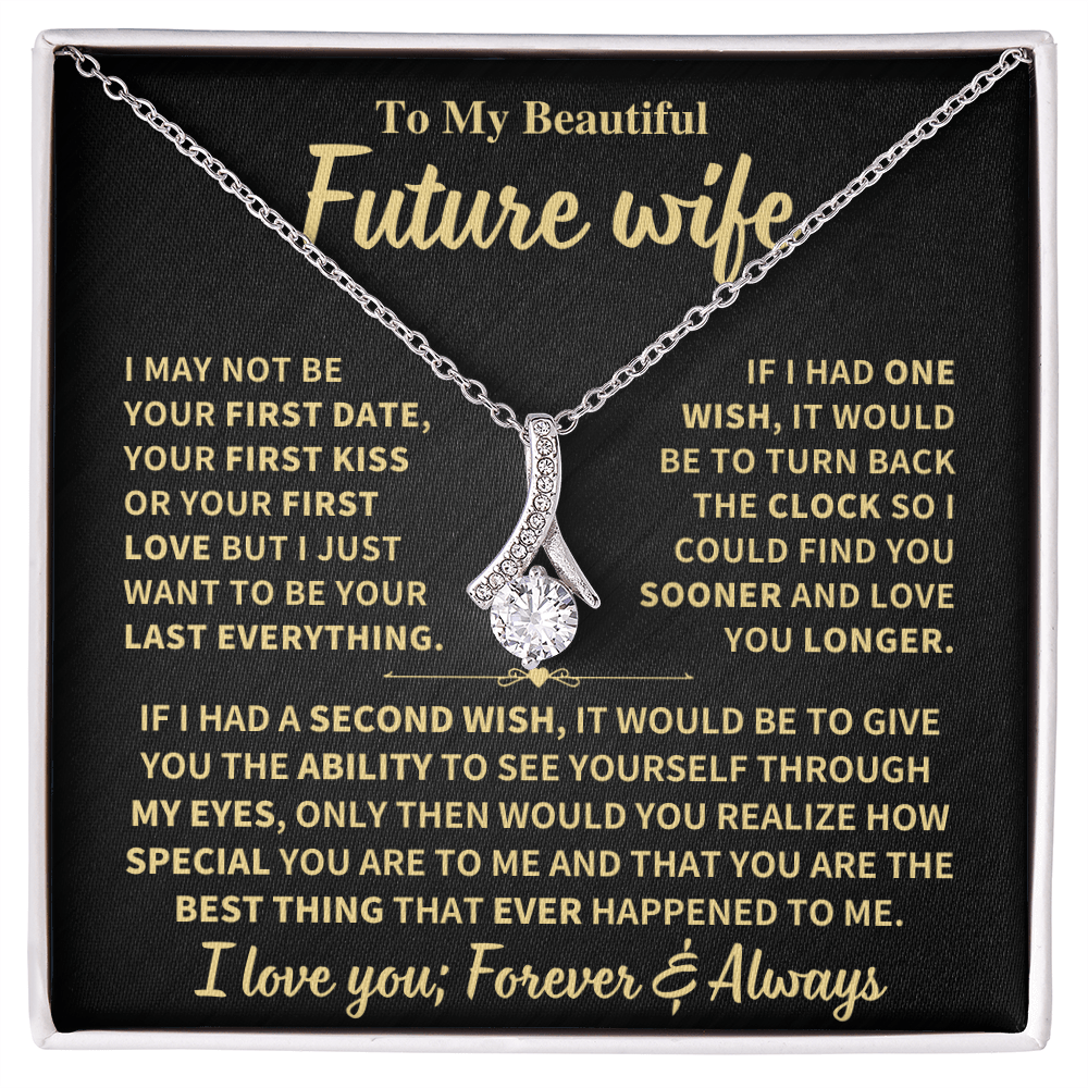 Future Wife Gift "Forever & Always",Alluring Beauty Necklace Jewelry