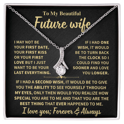 Future Wife Gift "Forever & Always",Alluring Beauty Necklace Jewelry