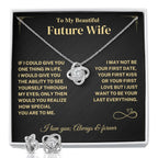 Future Wife Gift -Knot Earrings and Necklace Bundle Jewelry