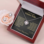 Future Wife Gift -Knot Earrings and Necklace Bundle Jewelry