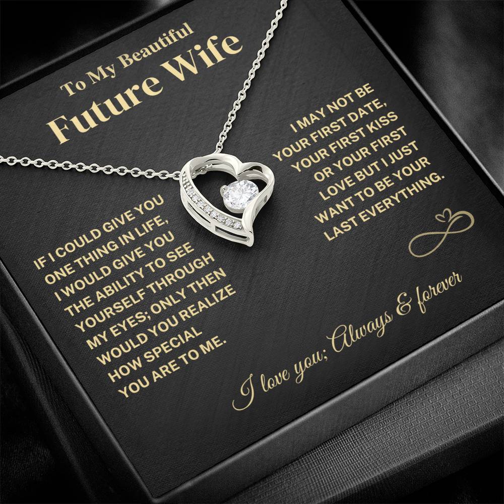 Future Wife Gift- Last Everything- Forever Love Necklace Jewelry