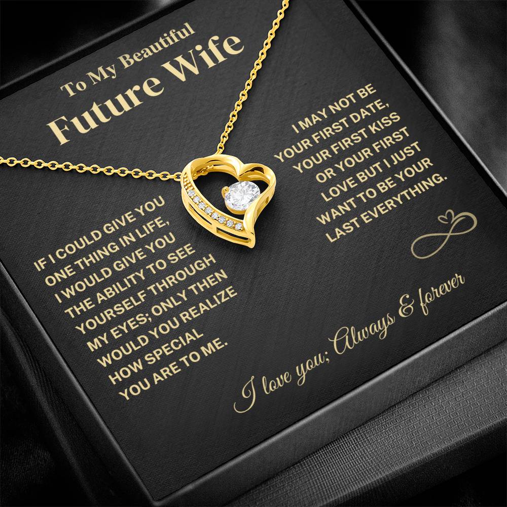 Future Wife Gift- Last Everything- Forever Love Necklace Jewelry