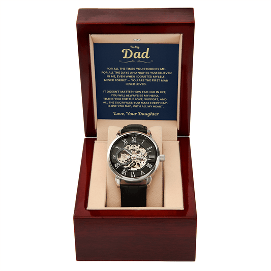 Gift For Dad From Daughter , "First Man I Ever Loved" Jewelry
