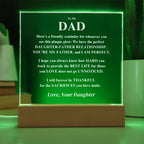 Gift For Dad, From Daughter- "I Am Perfect" Jewelry