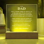 Gift For Dad, From Daughter- "I Am Perfect" Jewelry