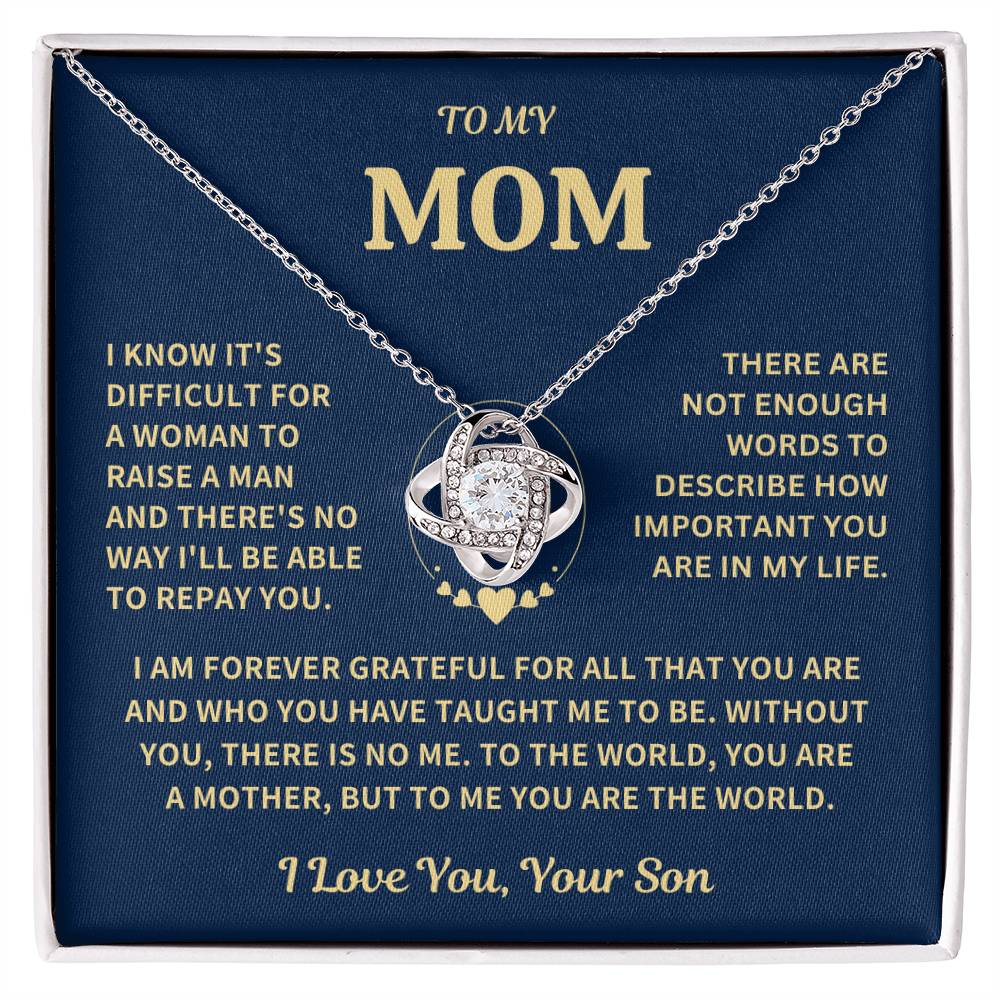 Gift For Mom - From Son- Forever Grateful Jewelry