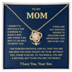 Gift For Mom - From Son- Forever Grateful Jewelry