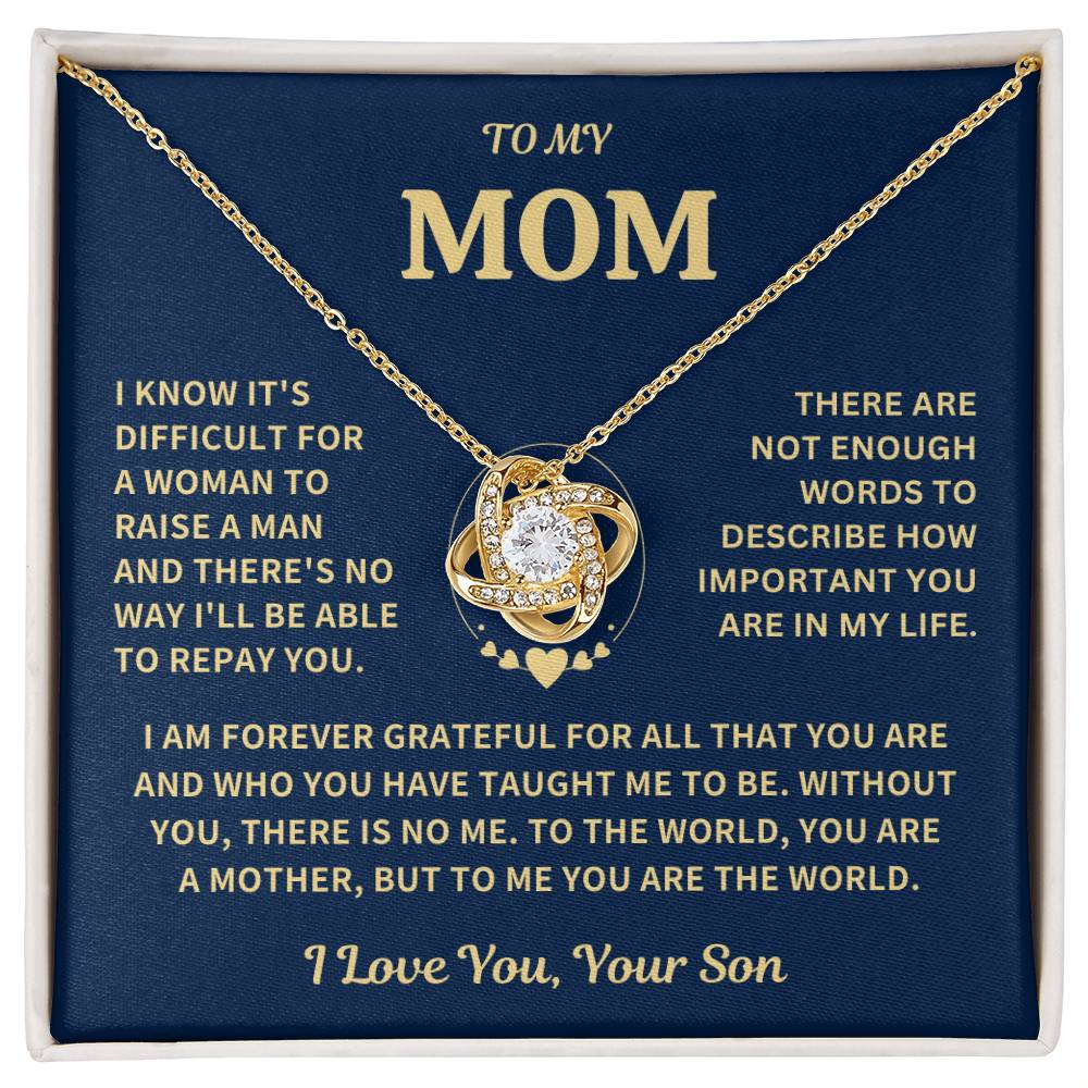 Gift For Mom - From Son- Forever Grateful Jewelry