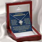 Granddaughter Gift, From Grandma, "Never Forget That I Love You" Jewelry