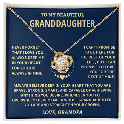 Granddaughter Gift, From Grandpa, ''Believe In Yourself'' WG101 Jewelry