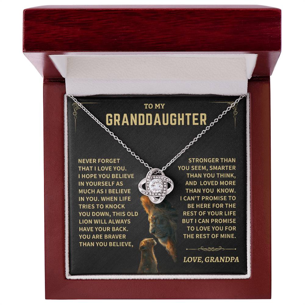 Granddaughter Gift- Love, Grandpa Jewelry