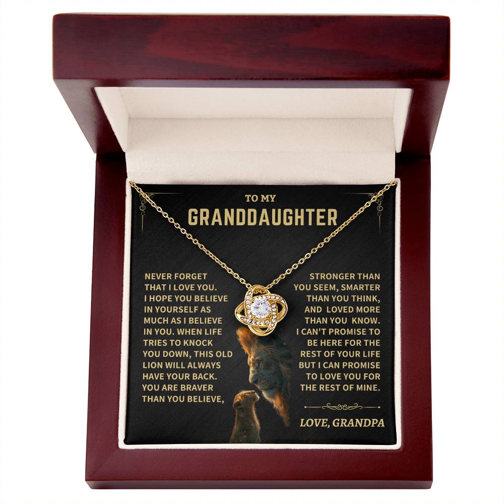 Granddaughter Gift- Love, Grandpa Jewelry