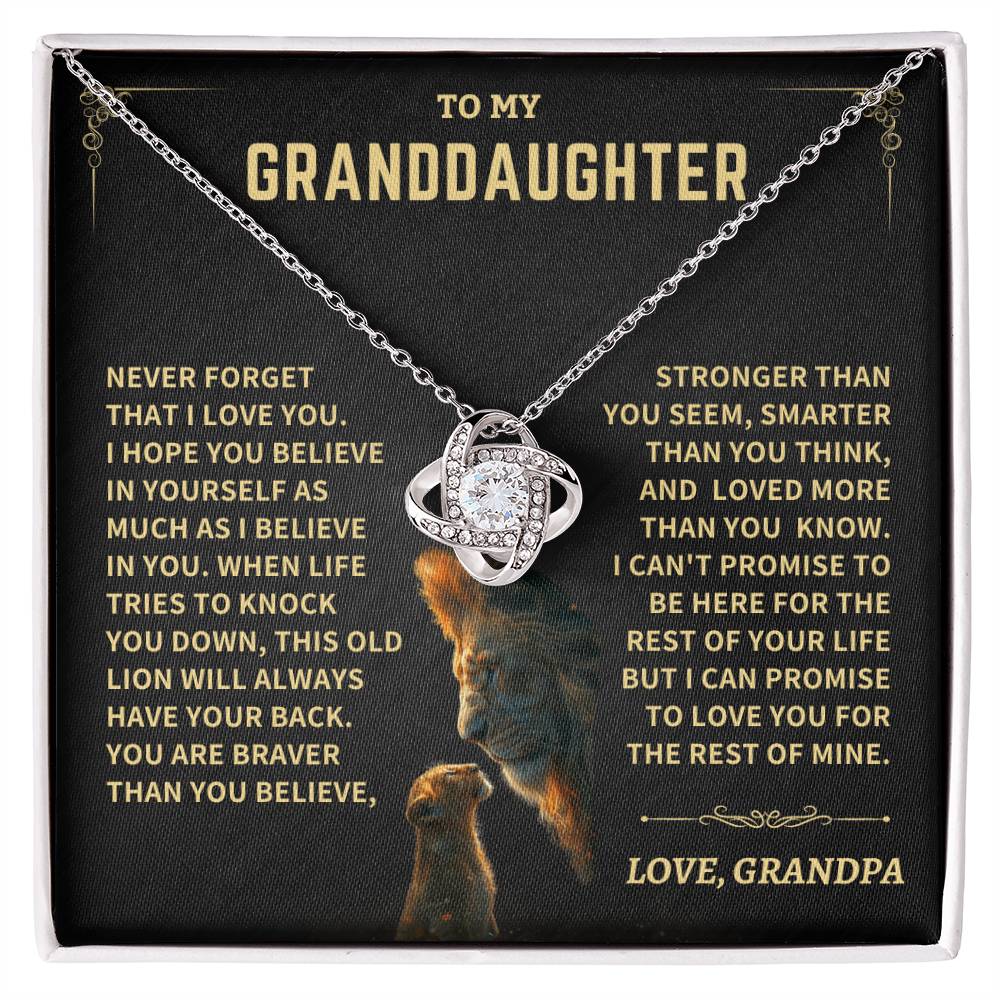 Granddaughter Gift- Love, Grandpa Jewelry