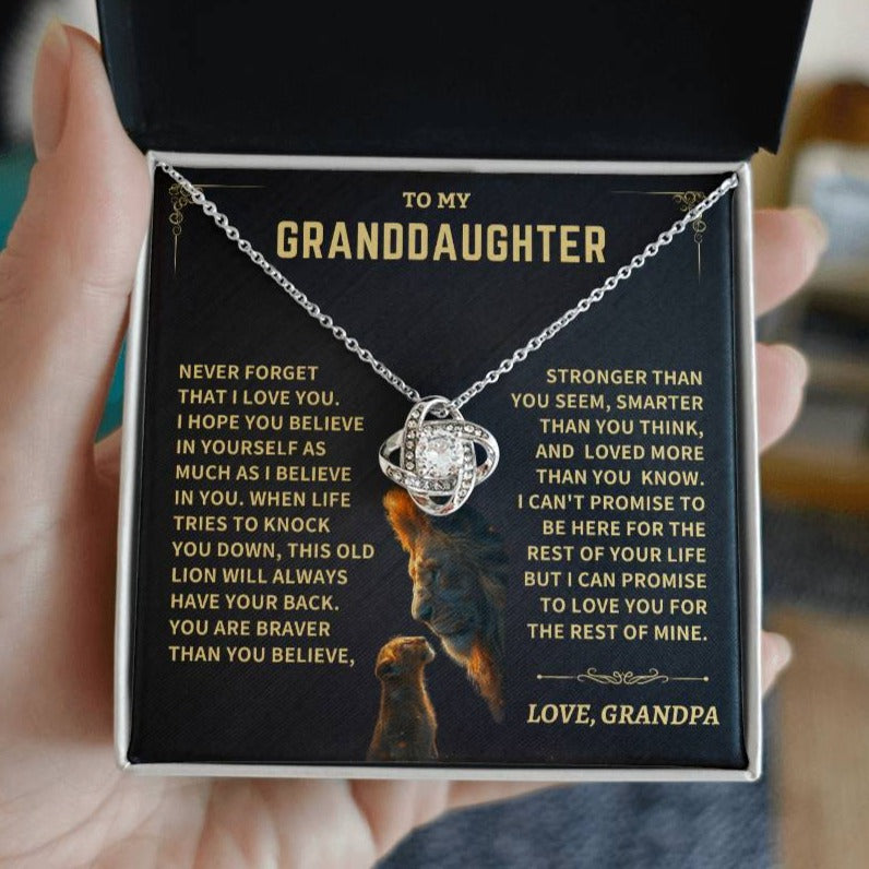Granddaughter Gift- Love, Grandpa Jewelry