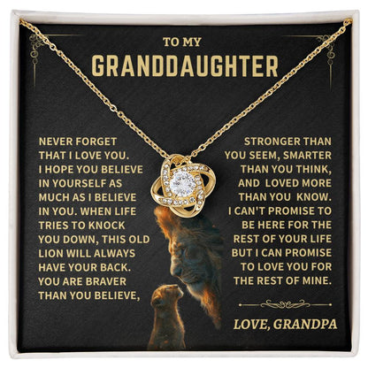 Granddaughter Gift- Love, Grandpa Jewelry