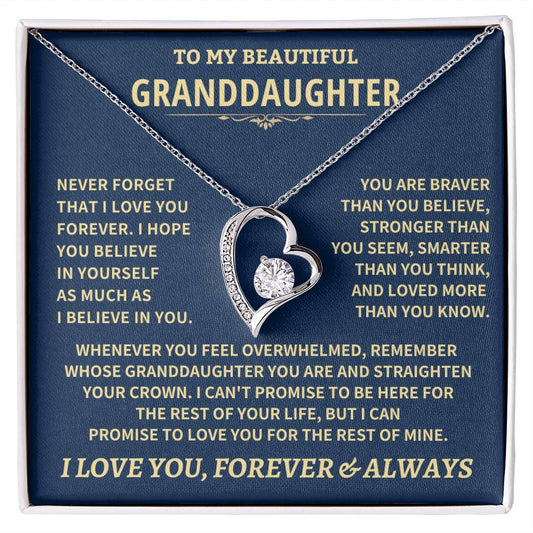 Granddaughter Gift-Never Forget Jewelry