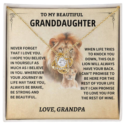 Granddaughter Gift-Never Forget-From Grandpa Jewelry