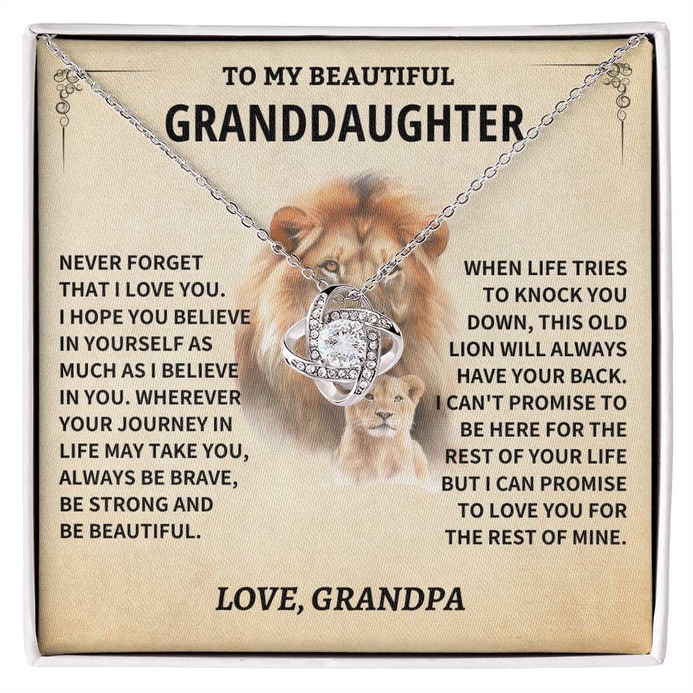 Granddaughter Gift-Never Forget-From Grandpa Jewelry