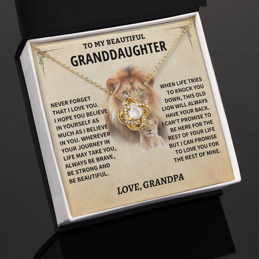 Granddaughter Gift-Never Forget-From Grandpa Jewelry