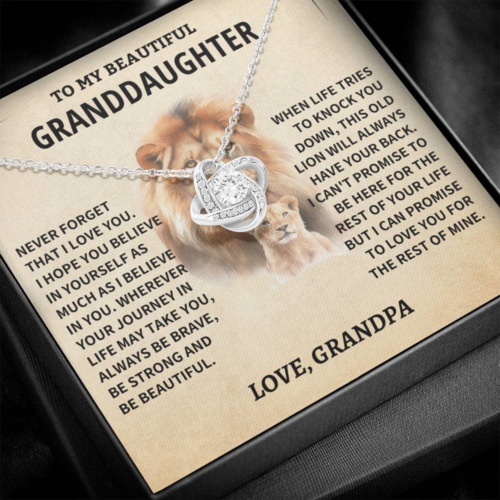 Granddaughter Gift-Never Forget-From Grandpa Jewelry