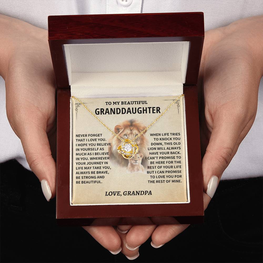 Granddaughter Gift-Never Forget-From Grandpa Jewelry