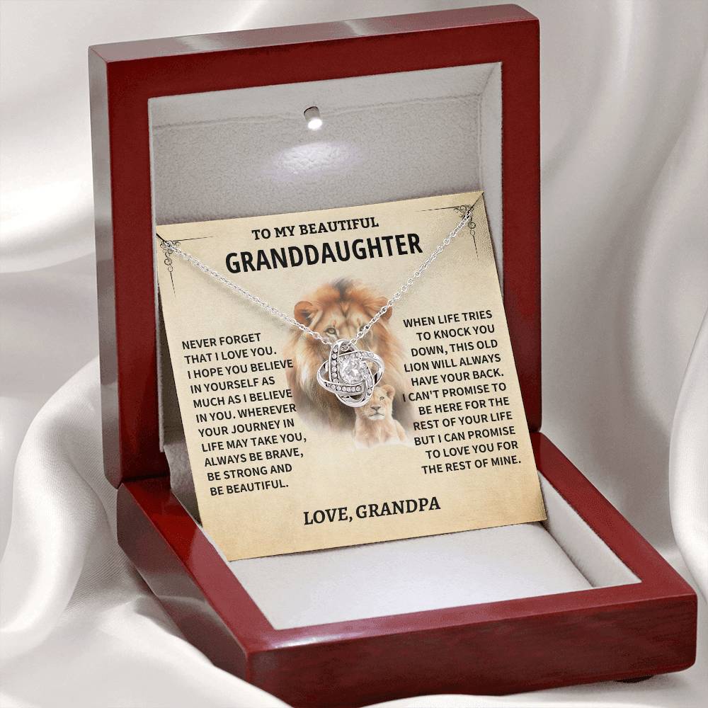 Granddaughter Gift-Never Forget-From Grandpa Jewelry