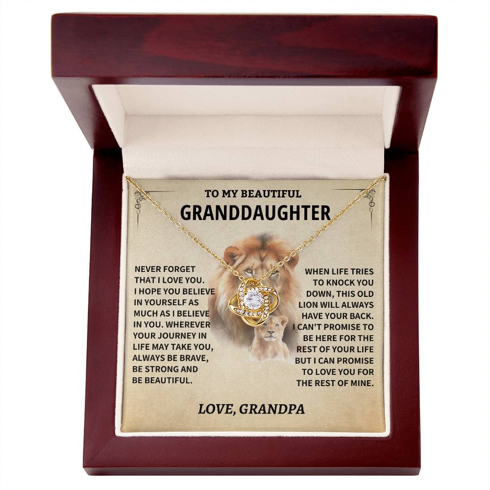 Granddaughter Gift-Never Forget-From Grandpa Jewelry