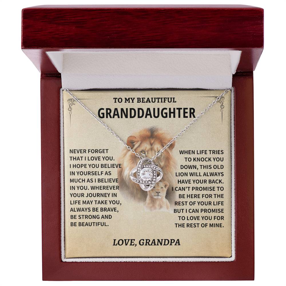 Granddaughter Gift-Never Forget-From Grandpa Jewelry