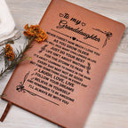 Granddaughter-leather Journal Jewelry