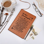 Granddaughter-leather Journal Jewelry