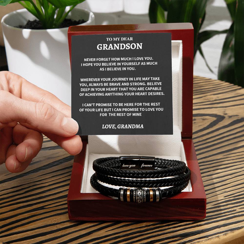 Grandson Gift- Forever love Bracelet-From Grandma Jewelry
