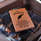 Grandson Gift From Grandpa, "Never Forget", Graphic Journal Jewelry