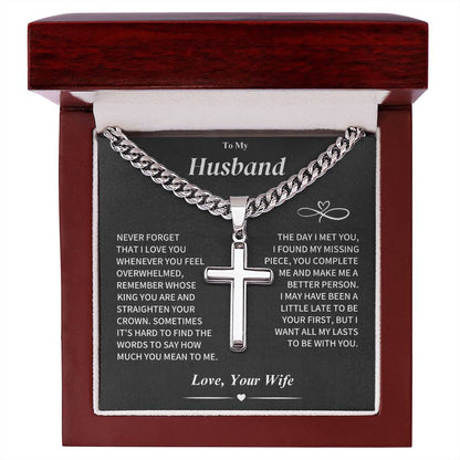 Husband Gift Cross Jewelry