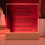 Husband Gift, "King", Acrylic Plaque Jewelry