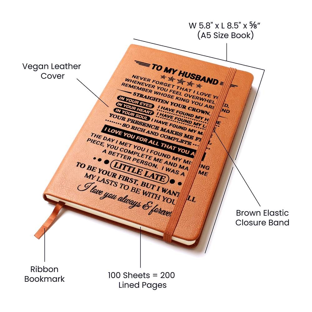 Husband Gift, "Straighten Your Crown", Graphic Journal Jewelry
