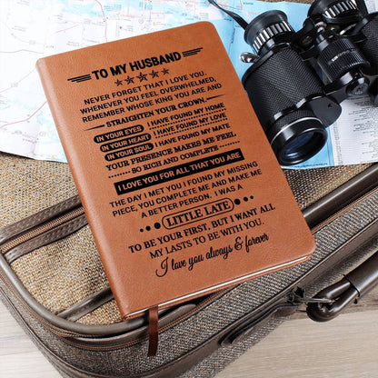 Husband Gift, "Straighten Your Crown", Graphic Journal Jewelry