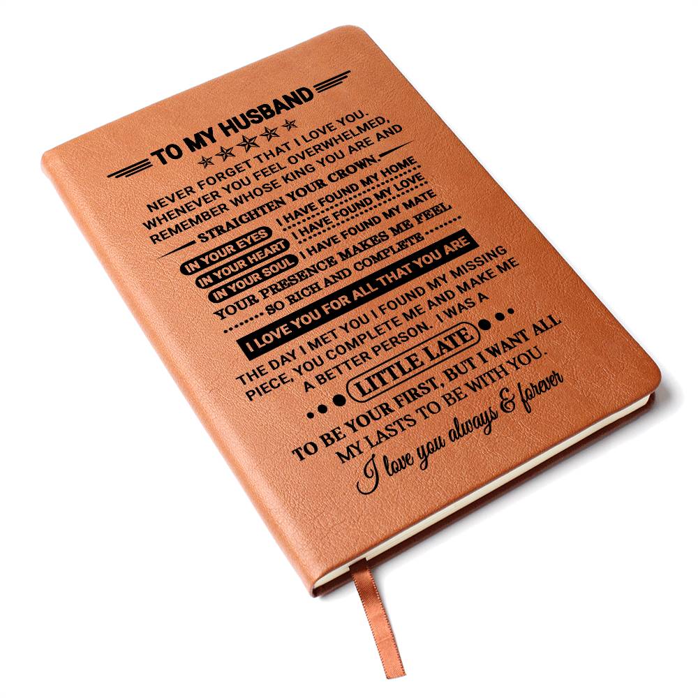 Husband Gift, "Straighten Your Crown", Graphic Journal Jewelry