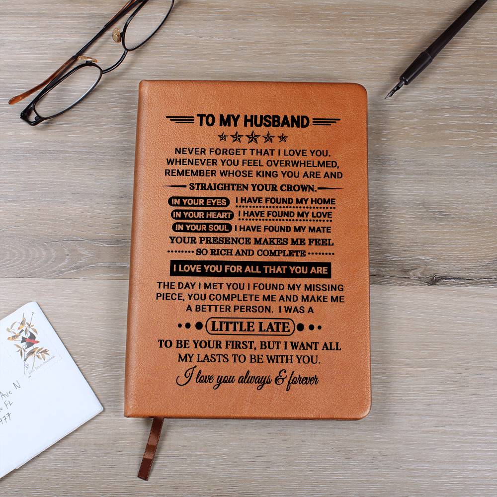 Husband Gift, "Straighten Your Crown", Graphic Journal Jewelry