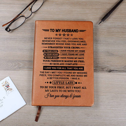 Husband Gift, "Straighten Your Crown", Graphic Journal Jewelry