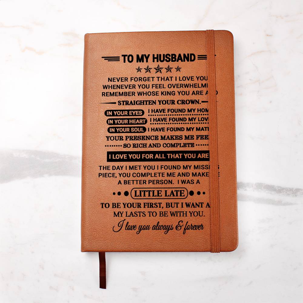 Husband Gift, "Straighten Your Crown", Graphic Journal Jewelry