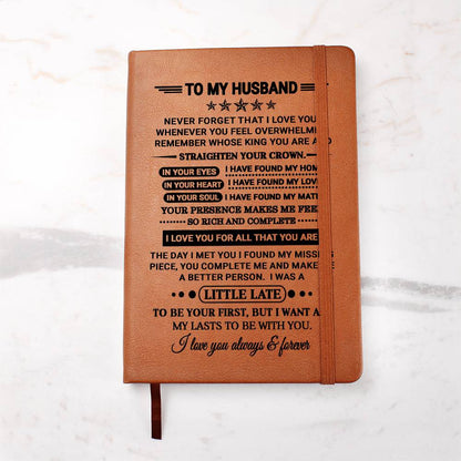 Husband Gift, "Straighten Your Crown", Graphic Journal Jewelry