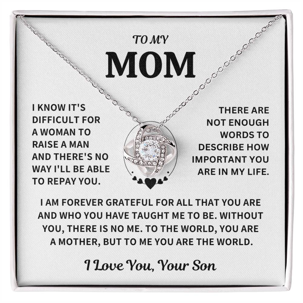 Mom Gift-Forever Grateful-From Son Jewelry
