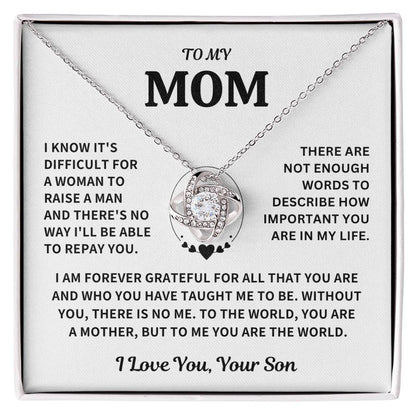 Mom Gift-Forever Grateful-From Son Jewelry