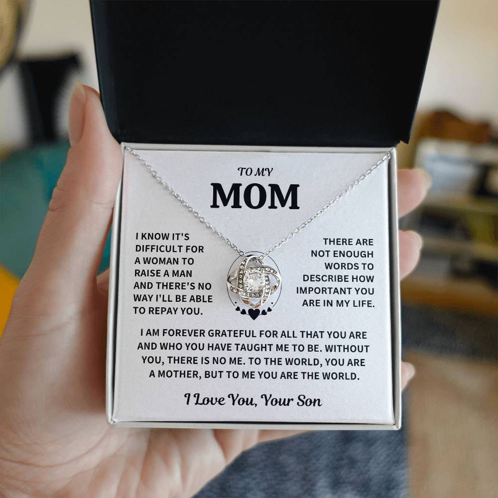 Mom Gift-Forever Grateful-From Son Jewelry