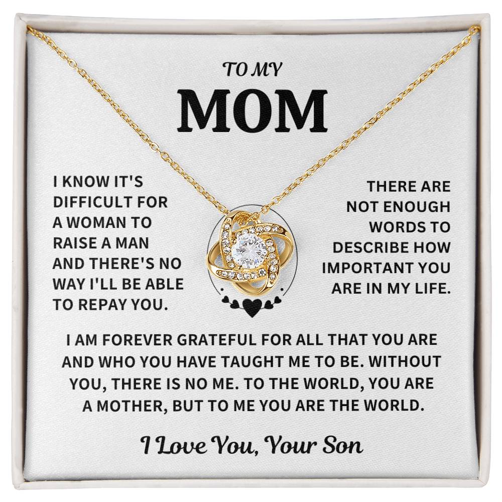 Mom Gift-Forever Grateful-From Son Jewelry