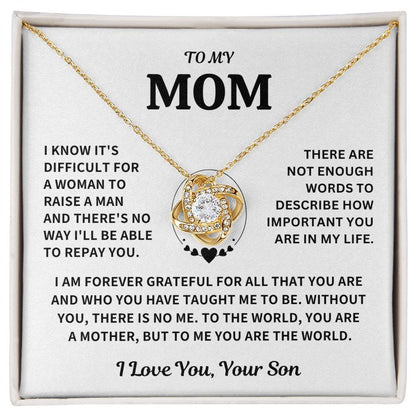 Mom Gift-Forever Grateful-From Son Jewelry